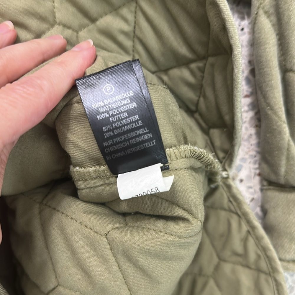Joie green quilted shacket button up long sleeve barn XS - Picture 5 of 7